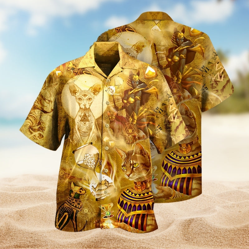 Egypt Cat Style Limited Edition – Hawaiian Shirt