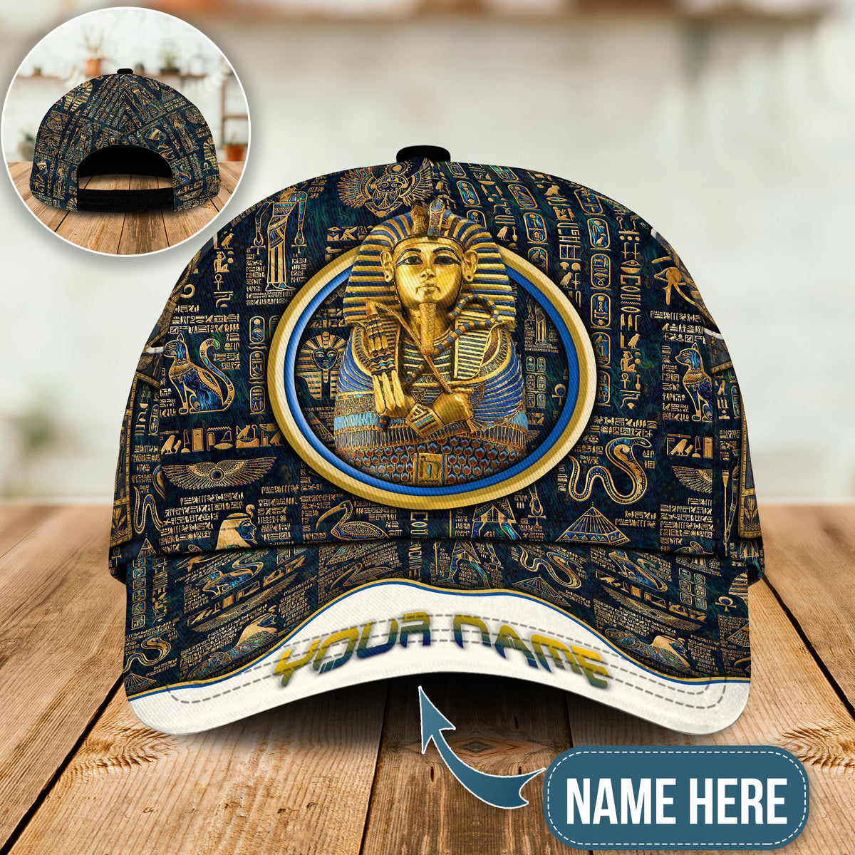 Egypt Pharaoh Heart Of A King Personalized – Classic Cap