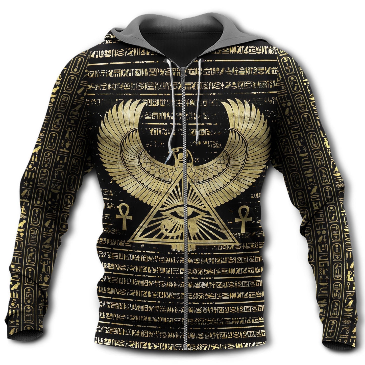 Eye Of Horus Egyptian Symbols - 3D Hoodie