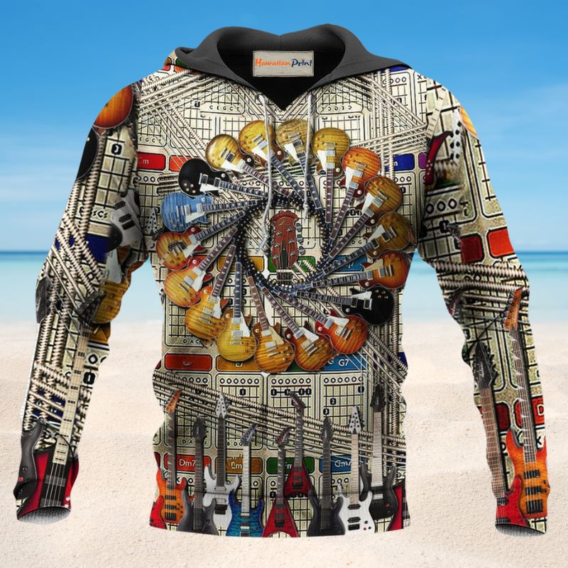 Electric Guitar Love Life - 3D Hoodie