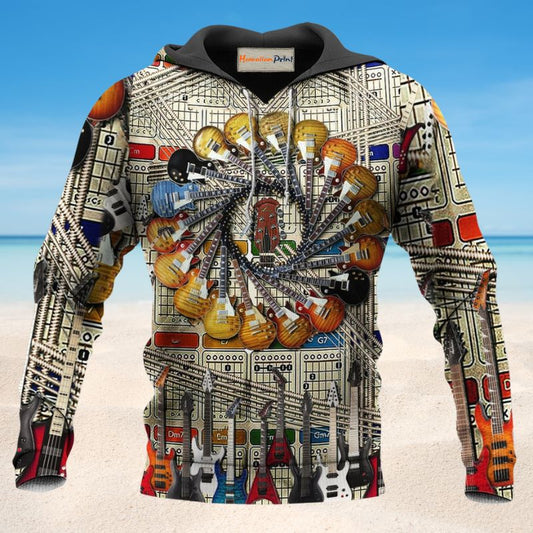 Electric Guitar Love Life - 3D Hoodie