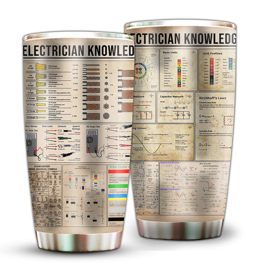 Electrician 20 Oz Tumbler For Coffee Travel And Daily Use