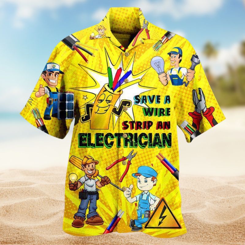 Electrician Save A Wire Edition – Hawaiian Shirt