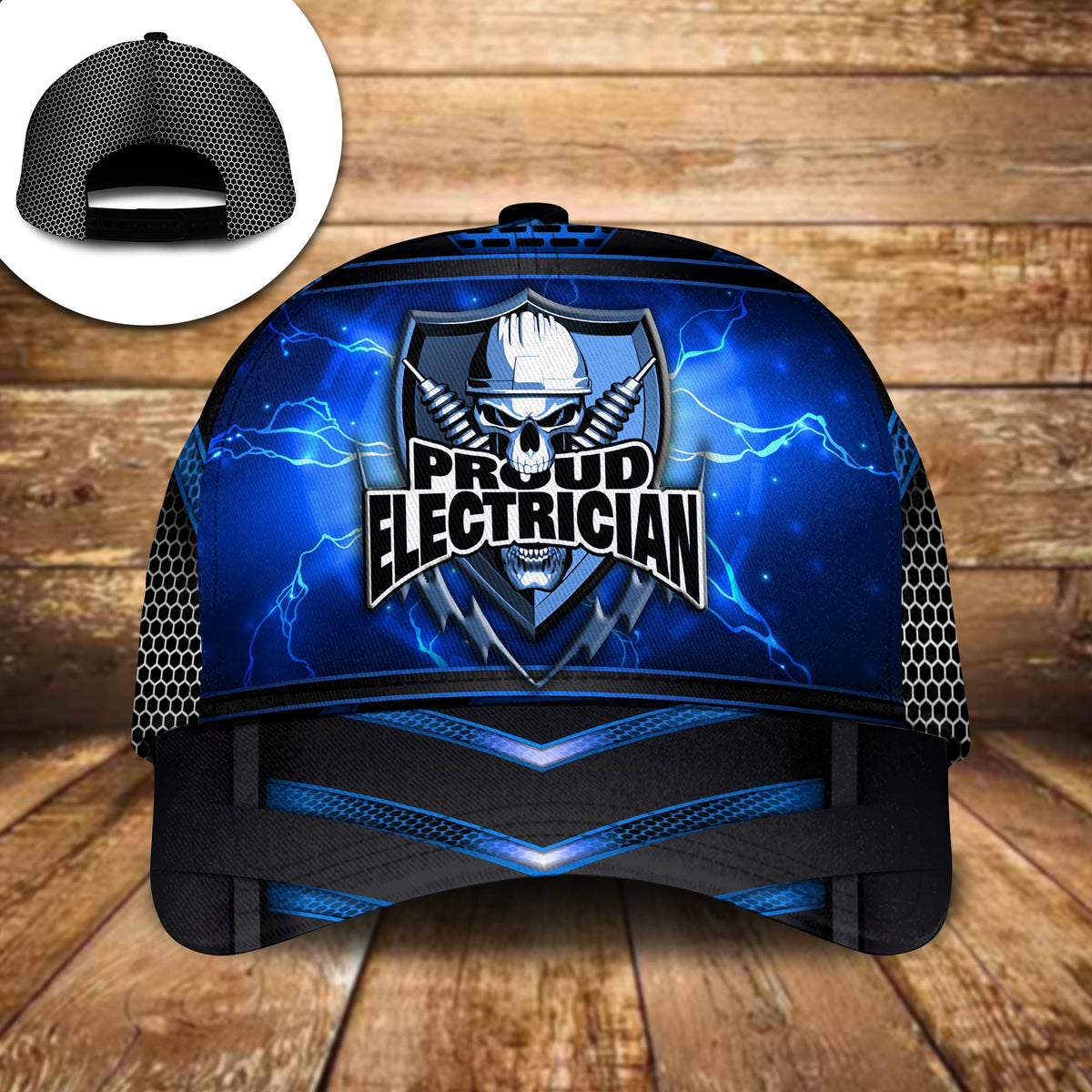 Proud Electrician Skull Worker Style – Classic Cap