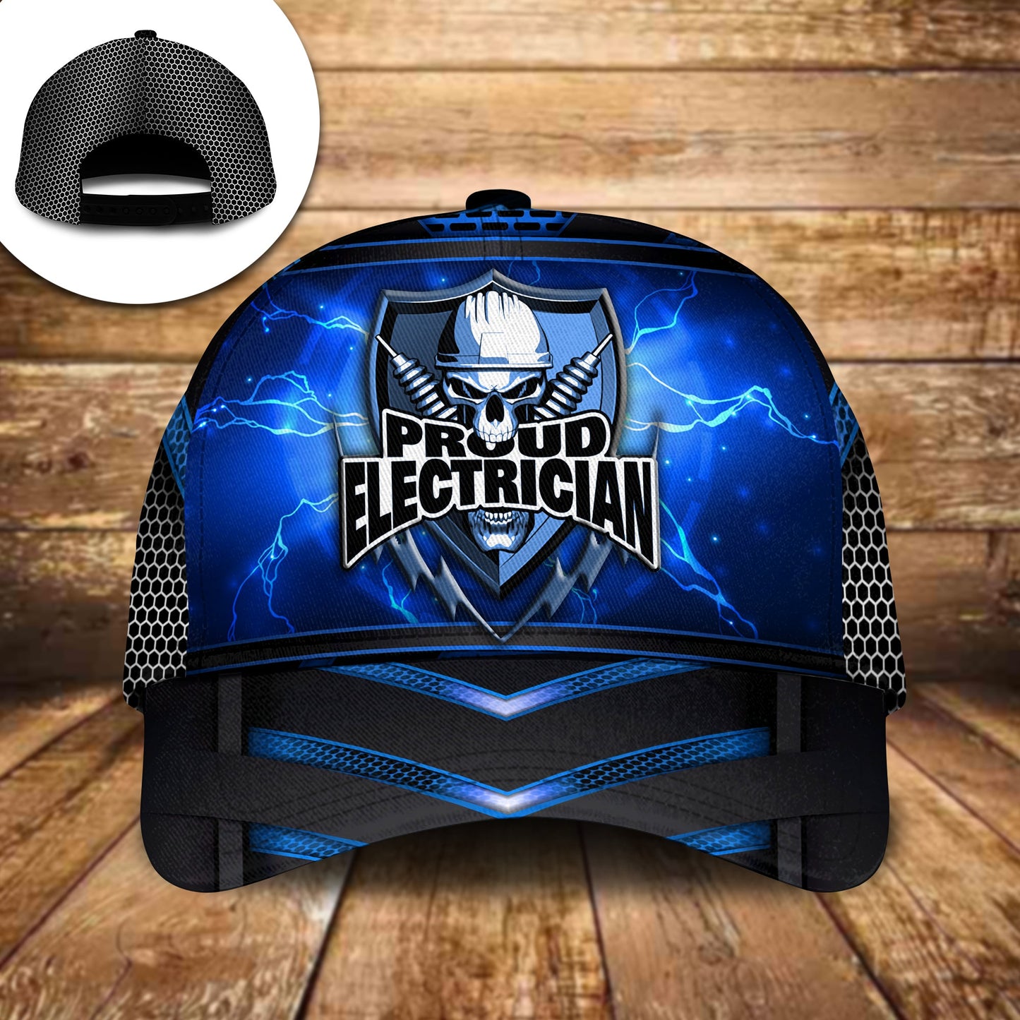 Proud Electrician Skull Worker Style – Classic Cap