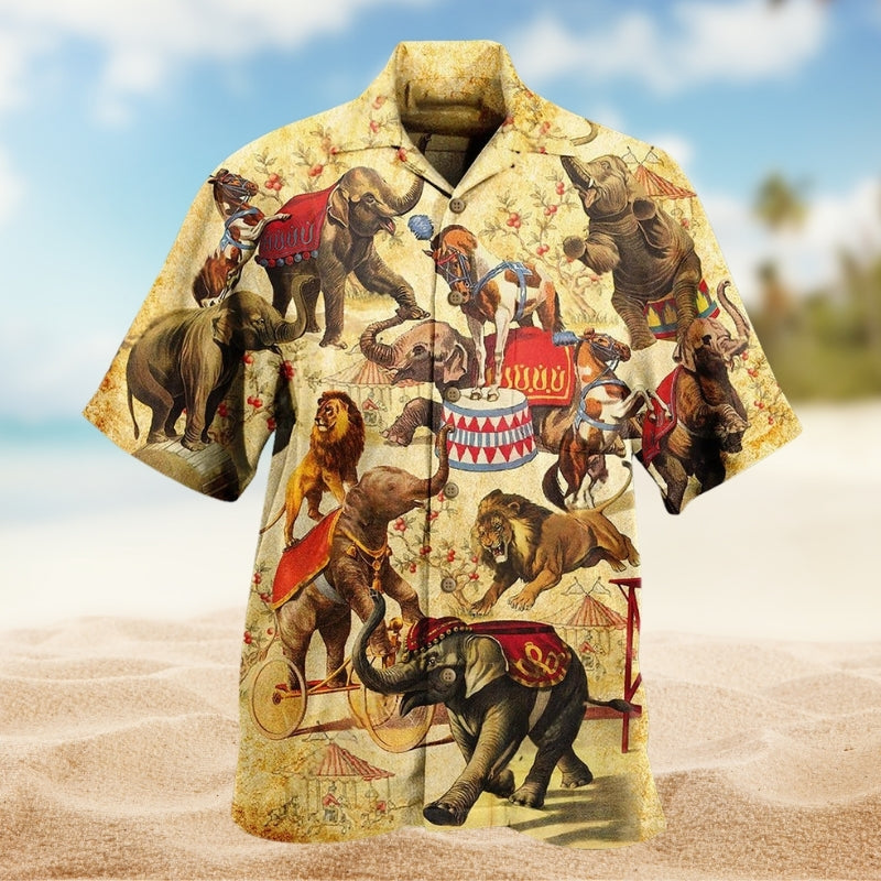 Elephant Amazing Circus Show Limited Edition – Hawaiian Shirt