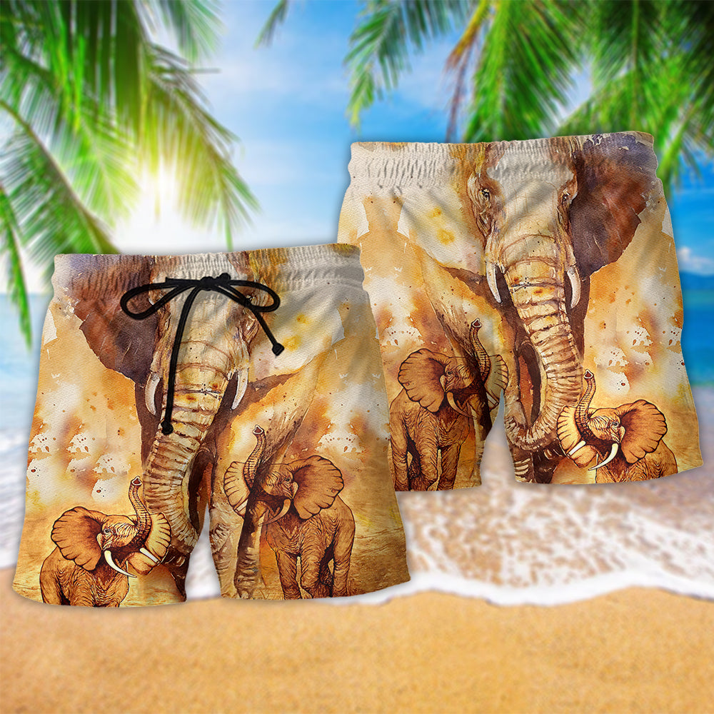 Elephant Born To Be Big Art - Beach Short