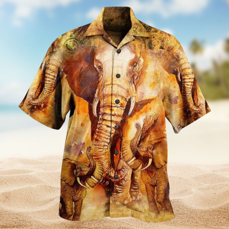Elephant Born To Be The Biggest Edition – Hawaiian Shirt