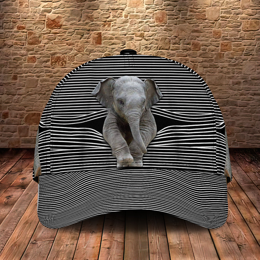Cute Elephant Love Vibes – Classic Cap