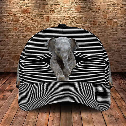 Cute Elephant Love Vibes – Classic Cap
