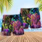 Colorful Elephant Art – Beach Short