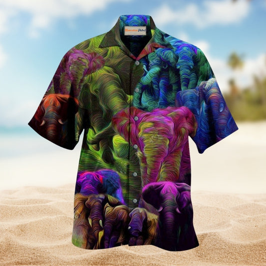 Elephant Colorful Edition – Hawaiian Shirt