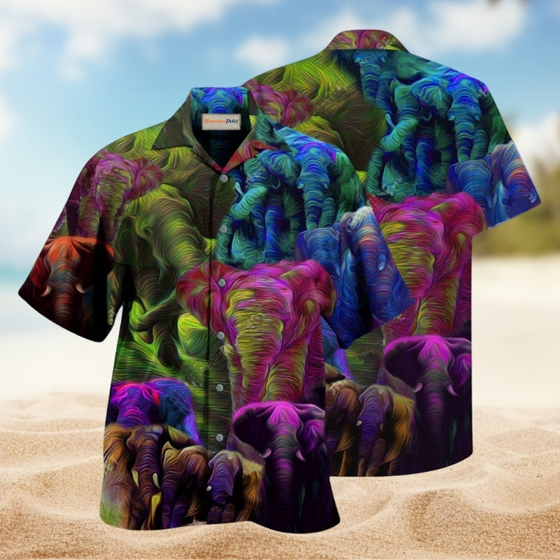 Elephant Colorful Edition – Hawaiian Shirt