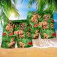 Elephant With Watermelon Funky Summer Art – Beach Short
