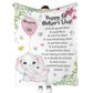 Elephant Happy 1ST Mothers Day And All The Days Ahead 50 x 60 Inch Flannel Blanket For Cozy Bedroom And Sofa Decor