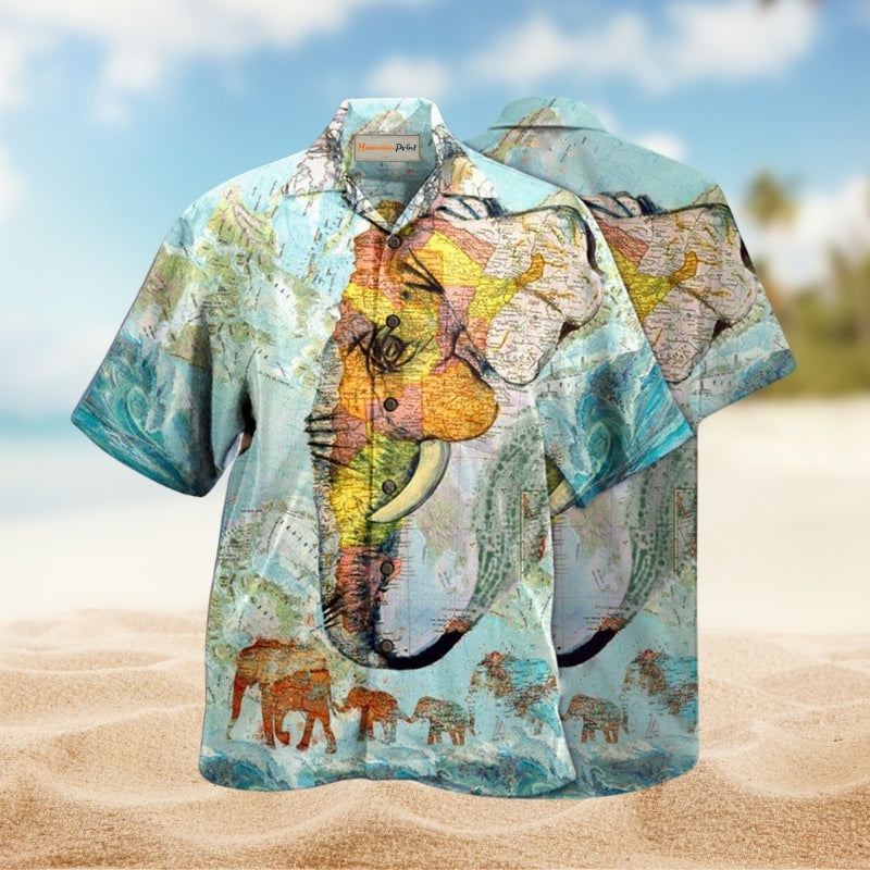 Elephant Map Limited Edition – Hawaiian Shirt