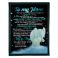 Elephant To My Mom You Are The World To Me 50 x 60 Inch Flannel Blanket For Cozy Bedroom And Sofa Decor