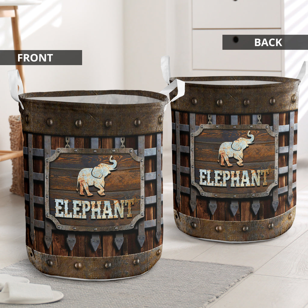 Elephant Iron Vintage - Laundry Basket - Owls Matrix LTD