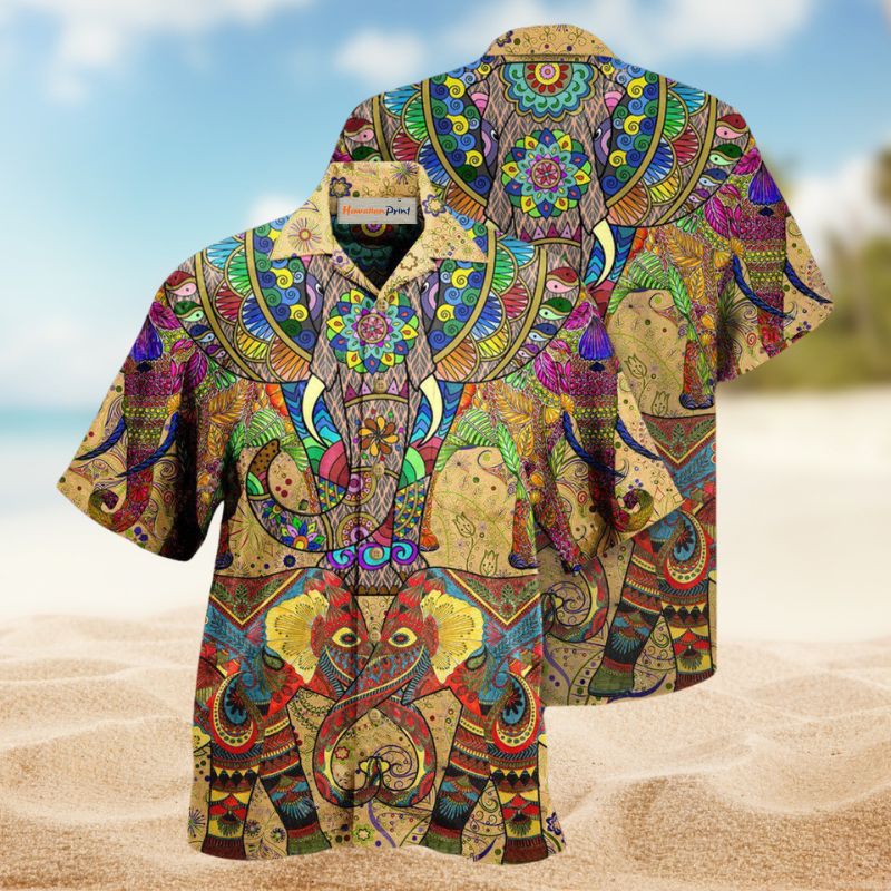 Elephants Colorful Edition – Hawaiian Shirt