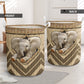 S: 17.72”x13.78” (45x35 cm) Elephant Wickerwork Hole - Laundry Basket - Owls Matrix LTD