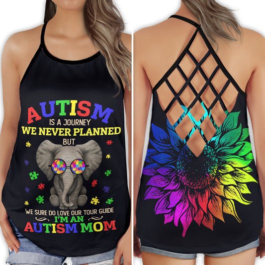 Autism Elephant Mom Edition – Hollow Tank Top