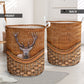 Elk Rattan Teaxture - Laundry Basket - Owls Matrix LTD