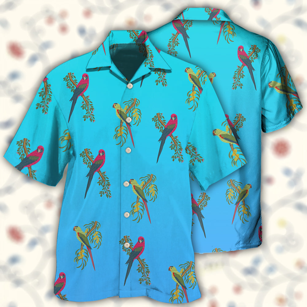 Parrot Blue Artistic Style – Hawaiian Shirt