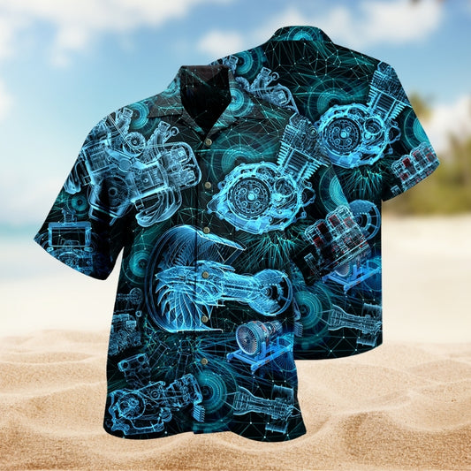 Engines Amazing Blueprint Limited Edition – Hawaiian Shirt