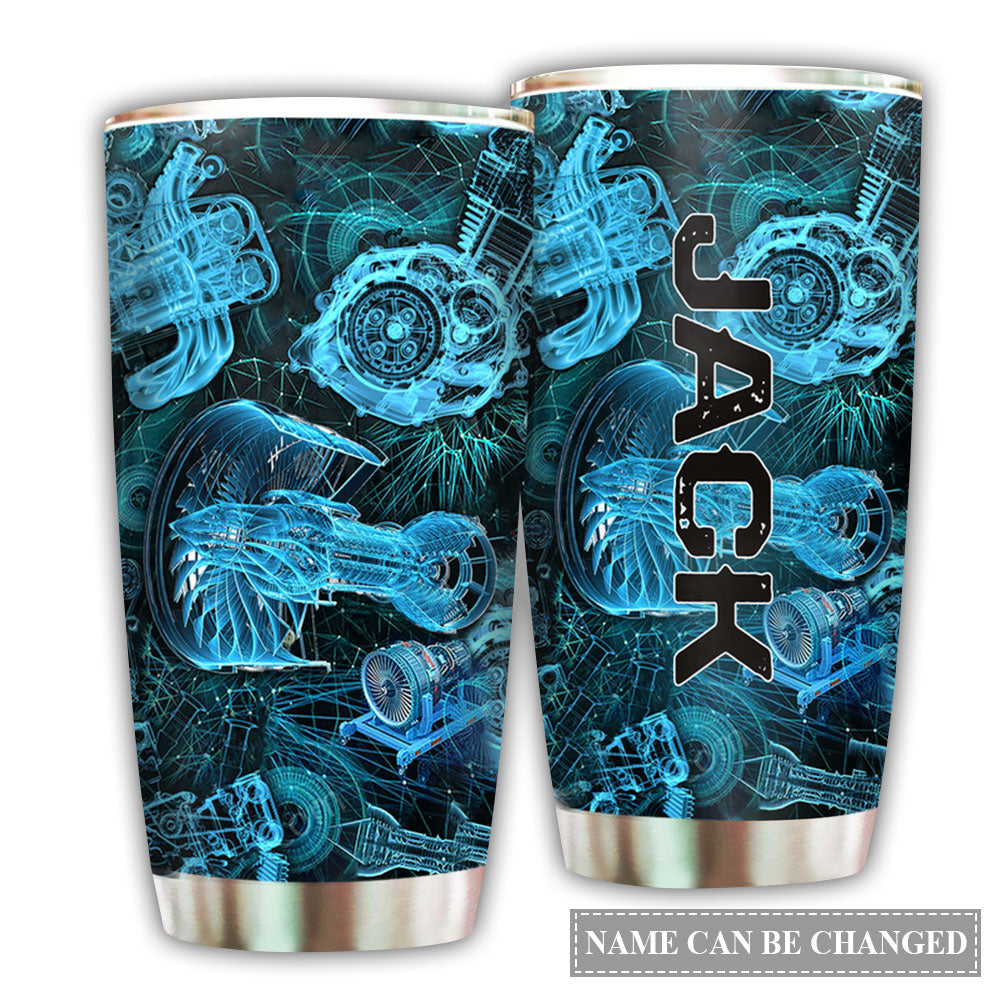 Engines Is My Life Personalized 20 Oz Tumbler For Coffee Travel And Daily Use