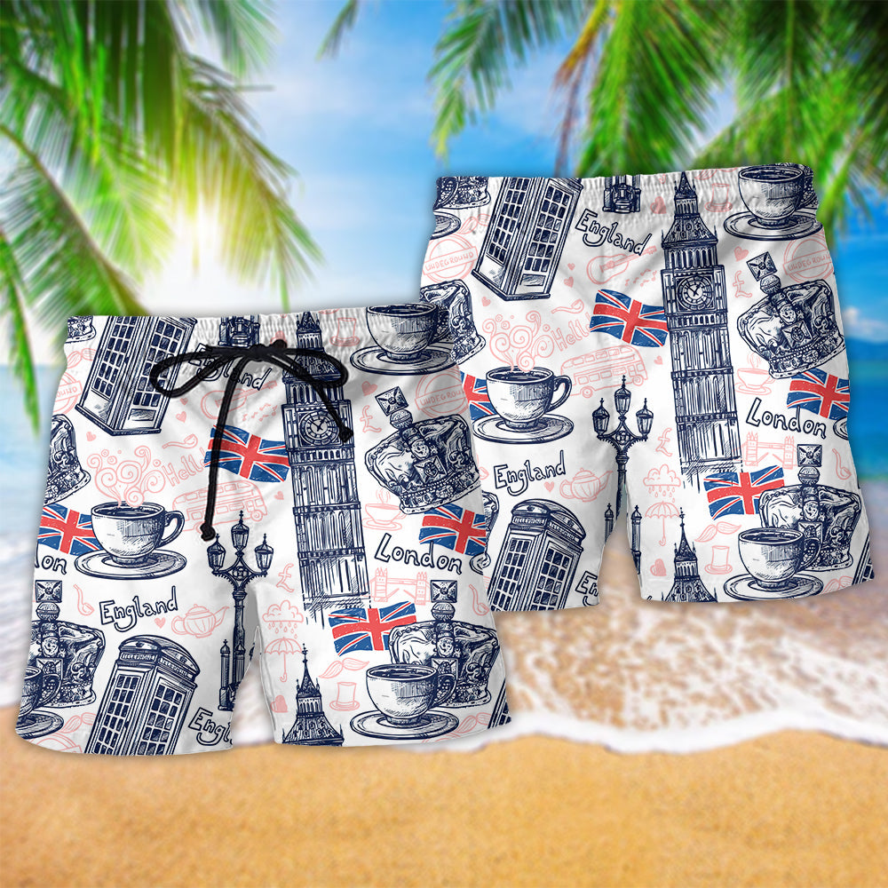 Romantic England Art – Beach Short