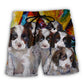 English Springer Spaniel Art Dog - Beach Short