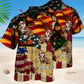 English Bulldog America Sunset Photo Style – Hawaiian Shirt