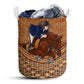 Horse Equestrian Rattan Teaxture - Laundry Basket - Owls Matrix LTD