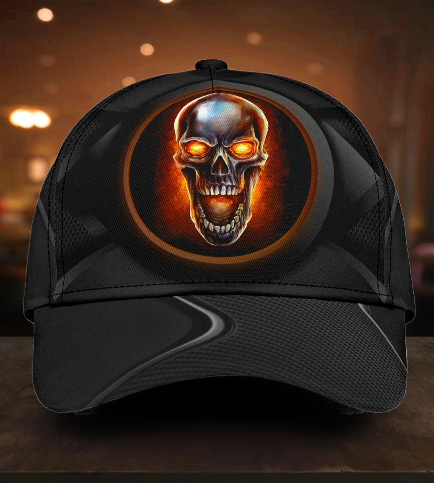 Evil Skull Dark Horror Style – Classic Cap
