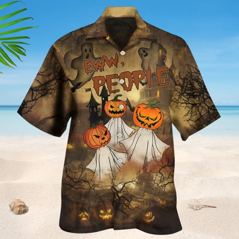 Eww People Pumpkin Ghost Edition – Hawaiian Shirt