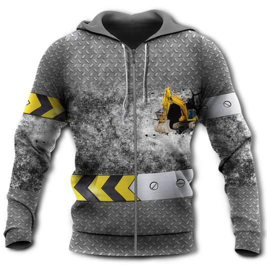 Excavator Heavy Equipment - 3D Hoodie