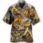 Excavator Construction Heavy Equipment - Hawaiian Shirt
