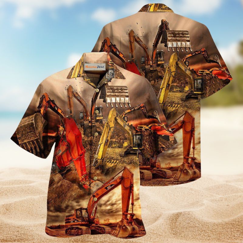 Excavator Your Hole Is My Goal Edition – Hawaiian Shirt