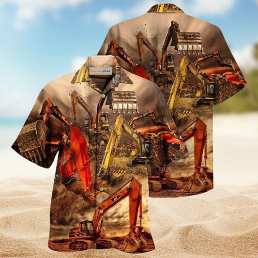 Excavator Your Hole Is My Goal Edition – Hawaiian Shirt
