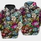 D20 Flower Hippie Dice - 3D Hoodie