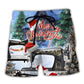 Sewing Machine Christmas Night Scene – Beach Short