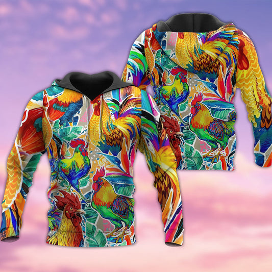 Chicken Strong Full Color Art – 3D Hoodie