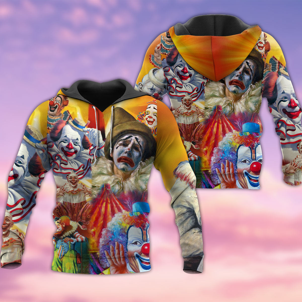 Funny Clown Happy Life Style - 3D Hoodie