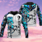Horse Love Life Blue White - 3D Hoodie