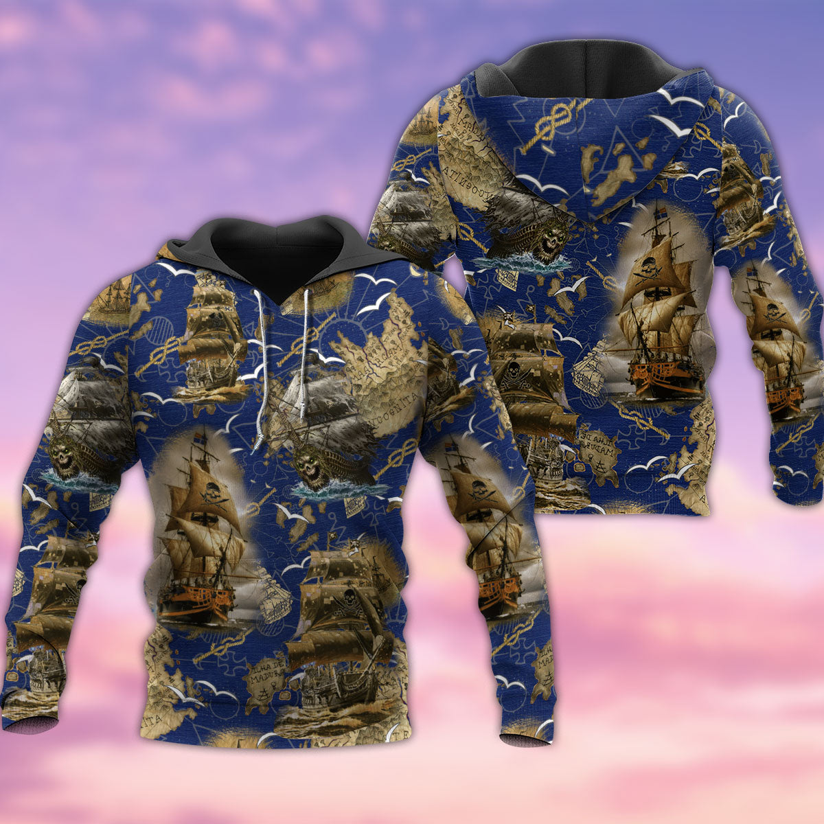 Amazing Pirate Ship Art – 3D Hoodie