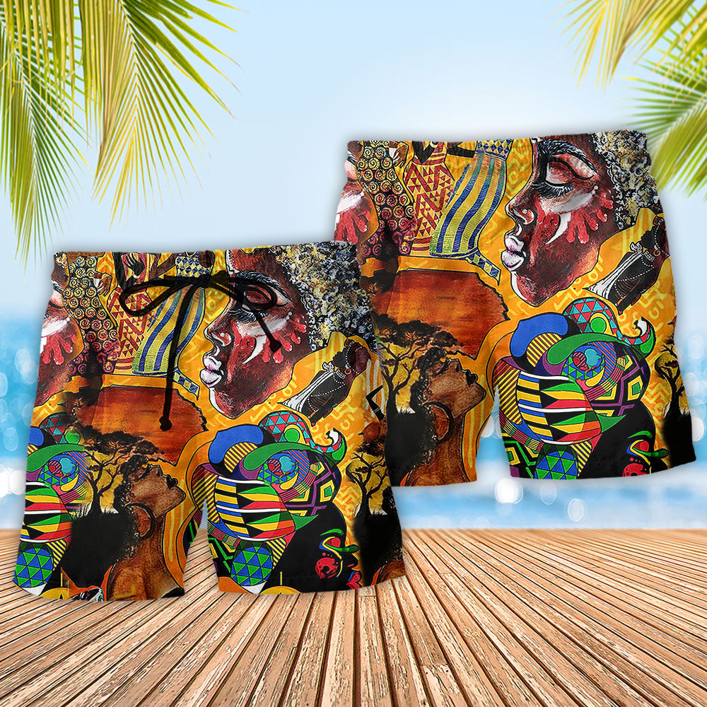 Africa Symbol Heritage Art – Beach Short