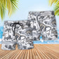 Jurassic Dinosaur Artistic Style – Beach Short