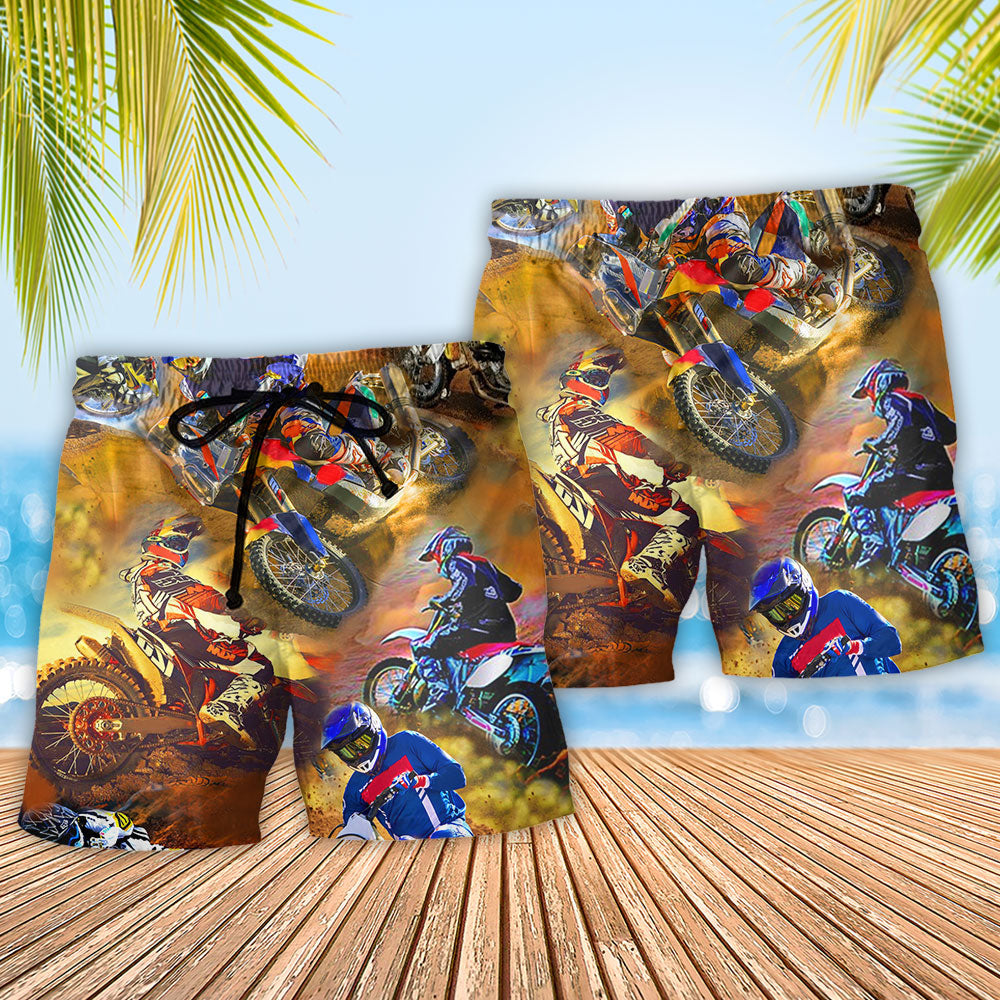 Motorcycle Gear Shift Racing – Beach Short