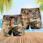 Skull Love Life American Pride Vintage – Beach Short