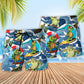 Funny Turtle Surf Happy Art – Beach Short